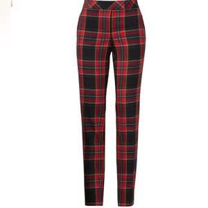 Trina Turk Tartan Plaid Trousers